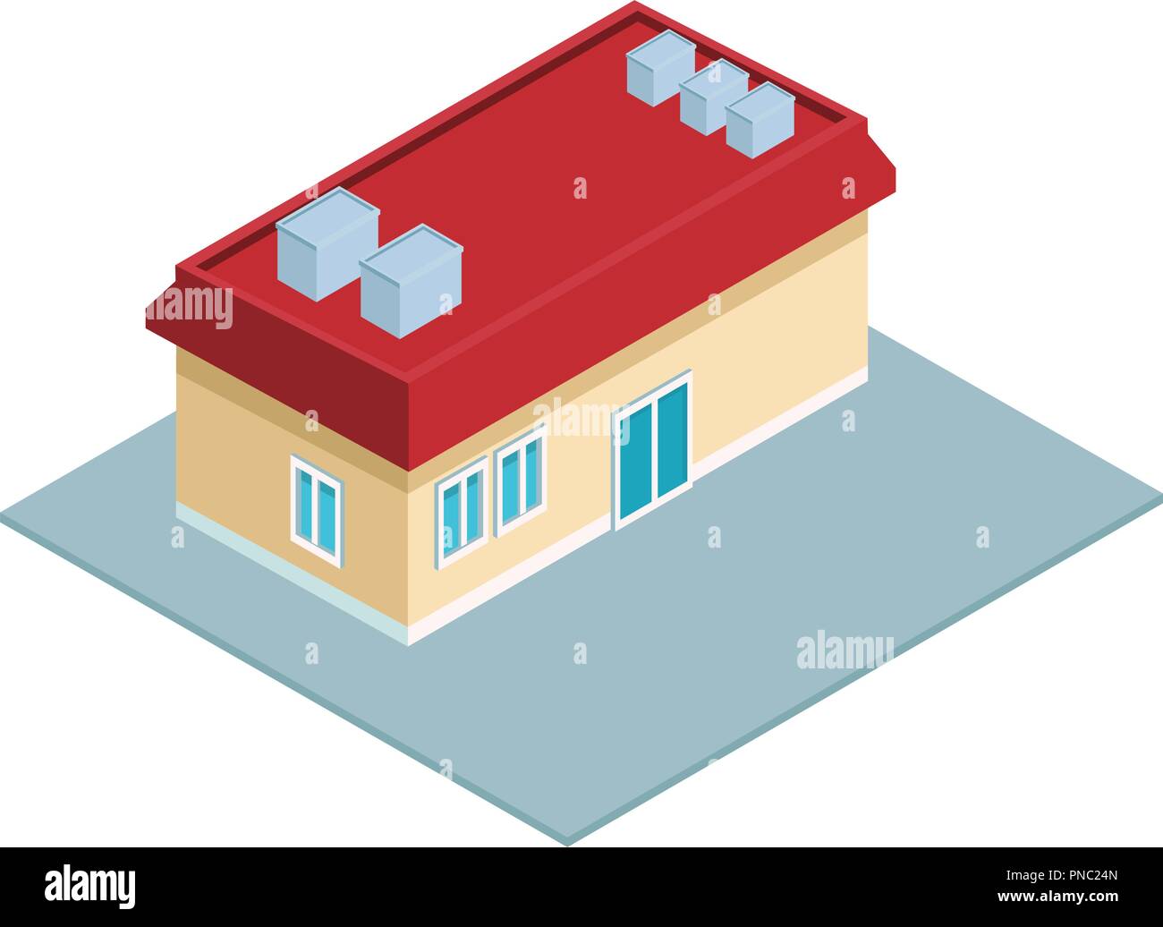 Store building isometric Stock Vector Image & Art - Alamy