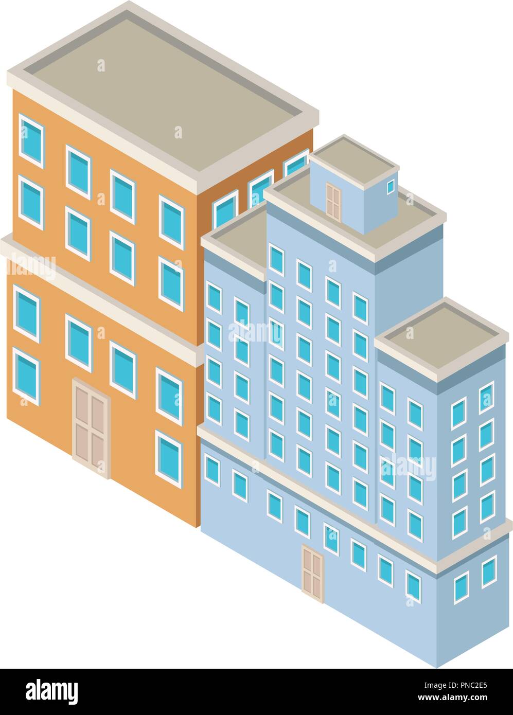 Company buildings isometric Stock Vector Image & Art - Alamy
