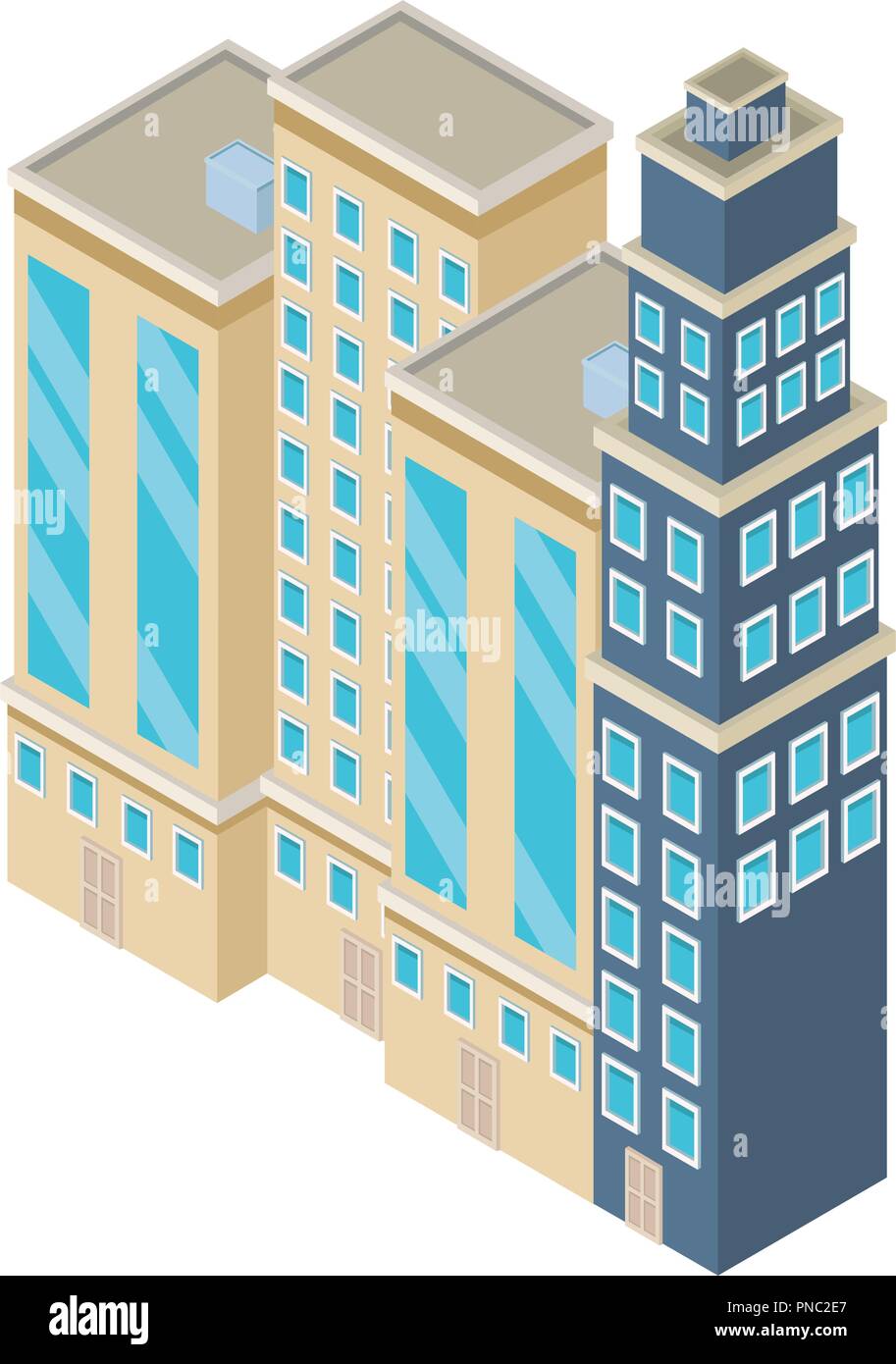 Company buildings isometric Stock Vector Image & Art - Alamy
