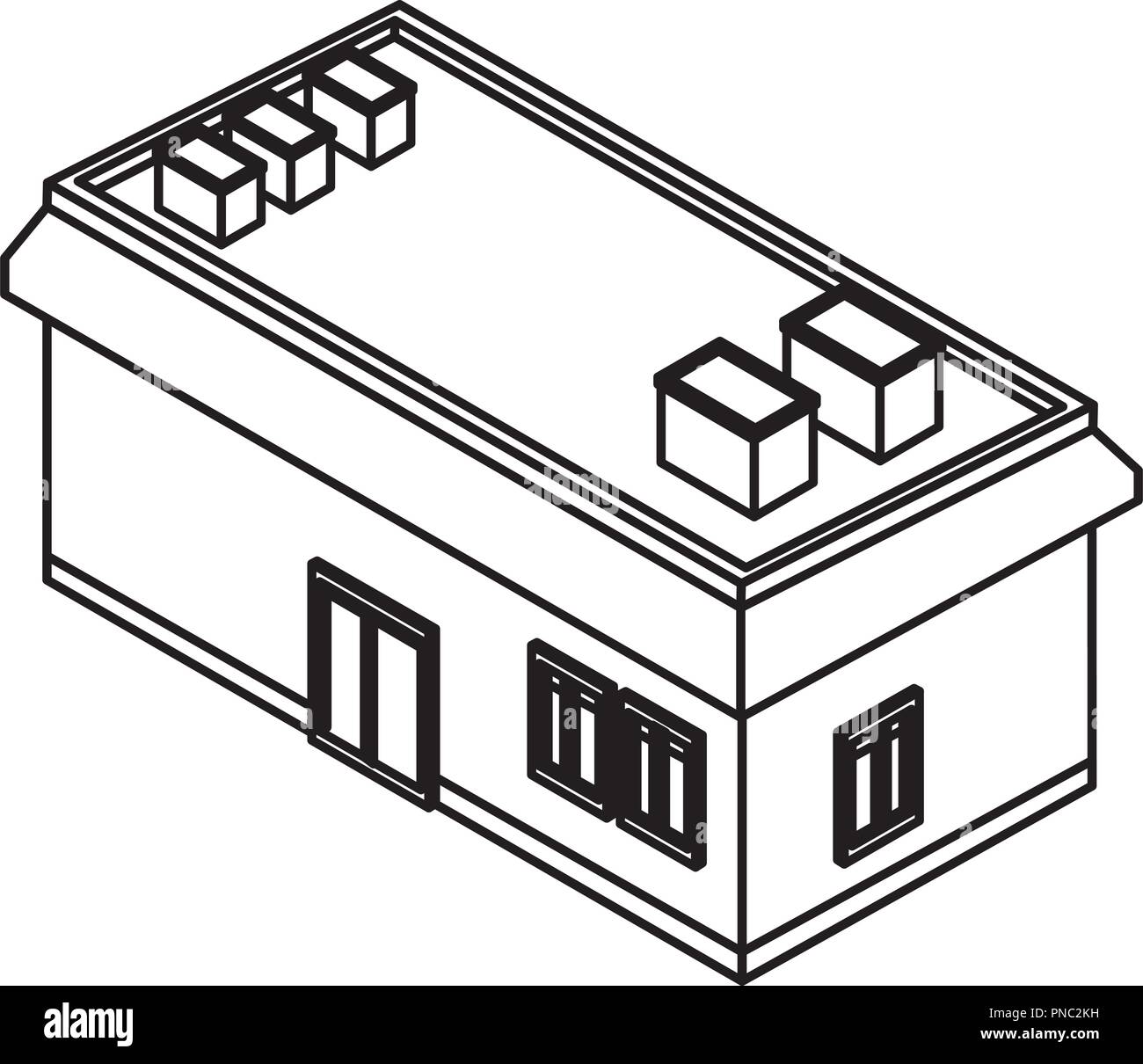 Store building isometric Stock Vector Image & Art - Alamy