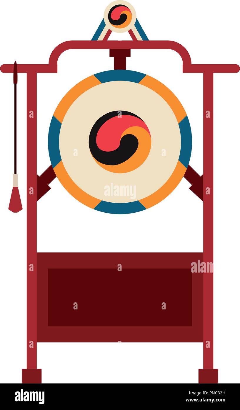 Brass gong Stock Vector Images Alamy