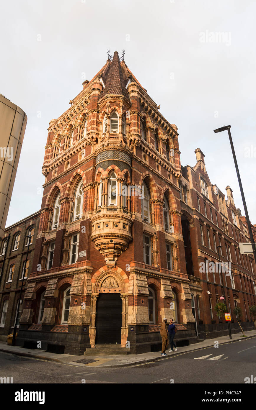 Victorian building, Lambeth High Street, London, England, UK Stock