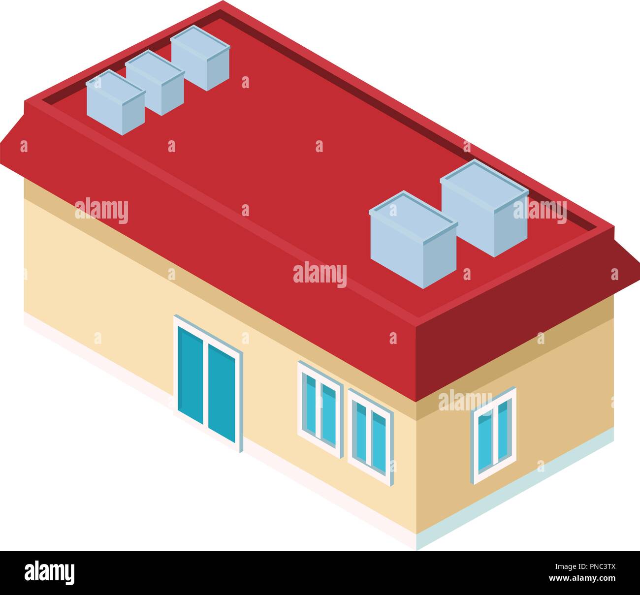 Store building isometric Stock Vector Image & Art - Alamy