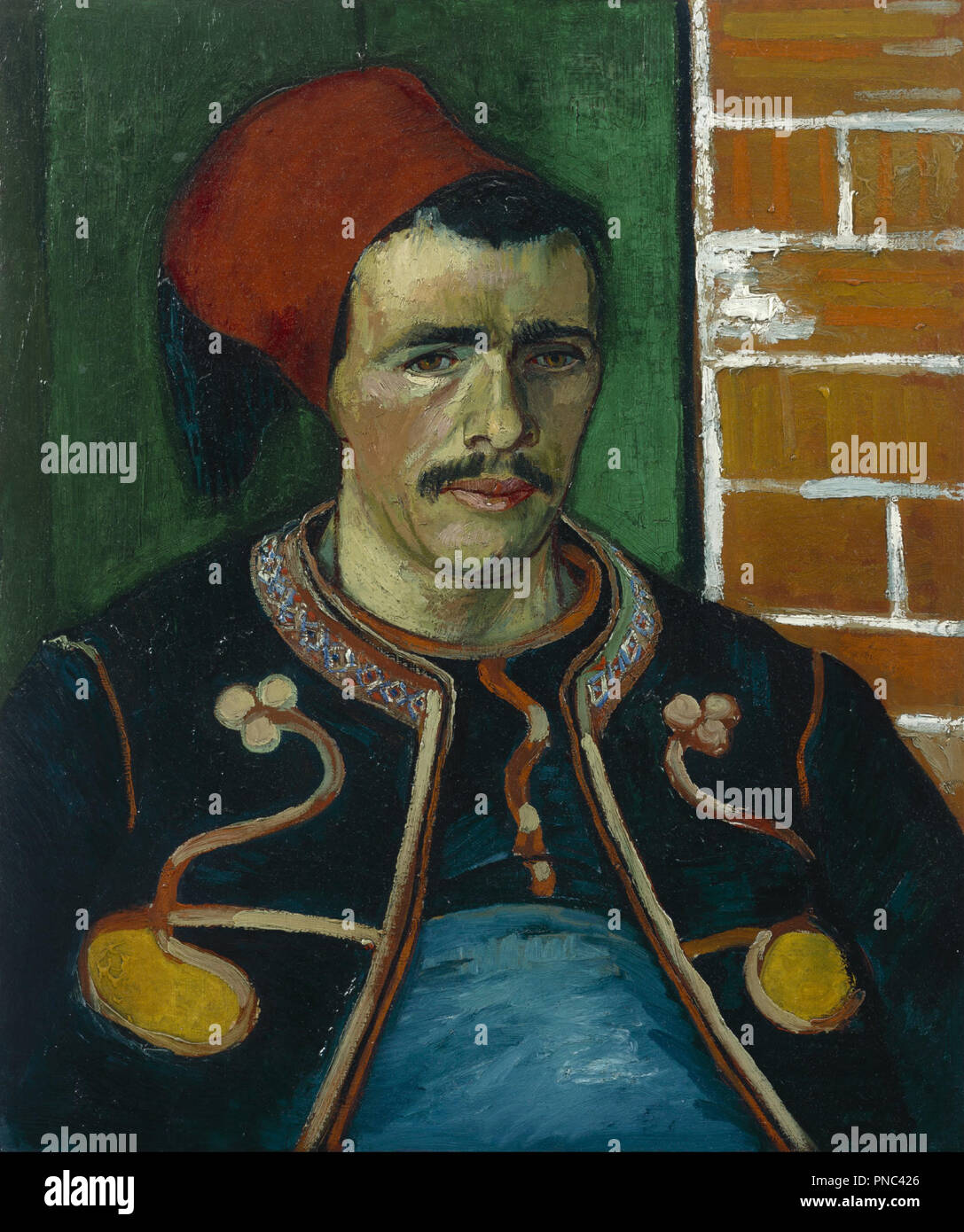 The Zouave. Date/Period: June 1888 - 1888. Painting. Oil on canvas. Height: 65 cm (25.5 in); Width: 54 cm (21.2 in). Author: VINCENT VAN GOGH. Stock Photo