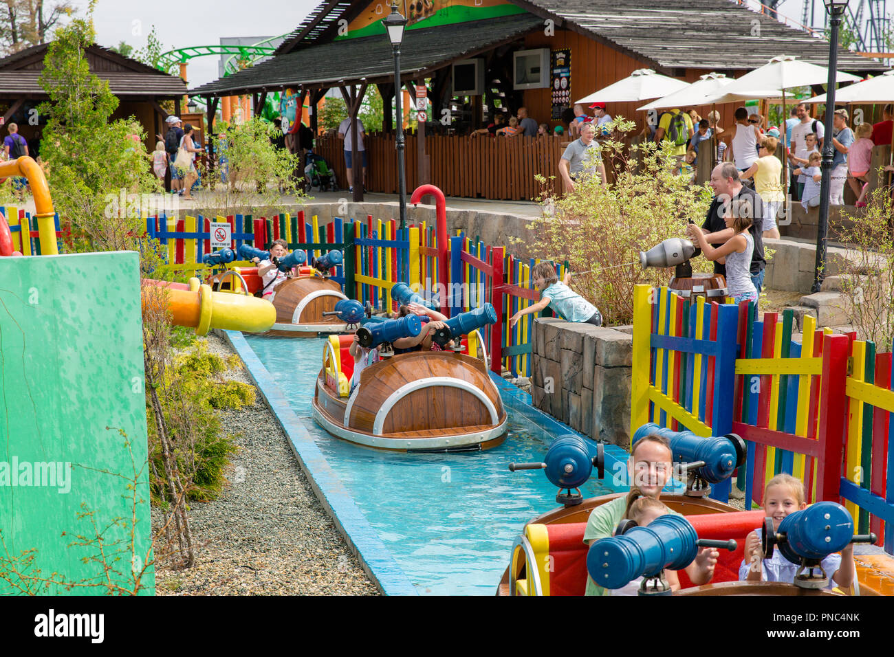 Energylandia the largest amusement park in Poland with the biggest