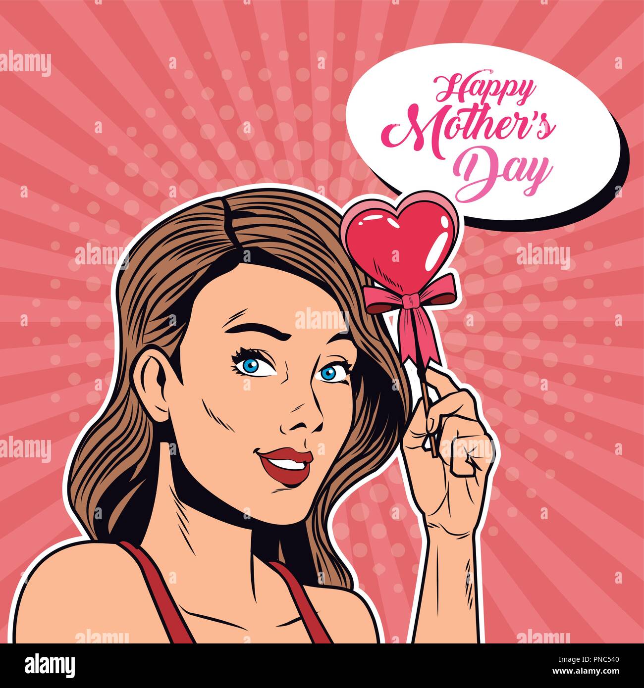 woman girl art pop comic retro female pretty Stock Vector Image & Art ...