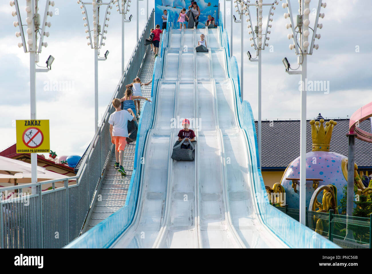 Energylandia the largest amusement park in Poland with the biggest roller coaster in Europe