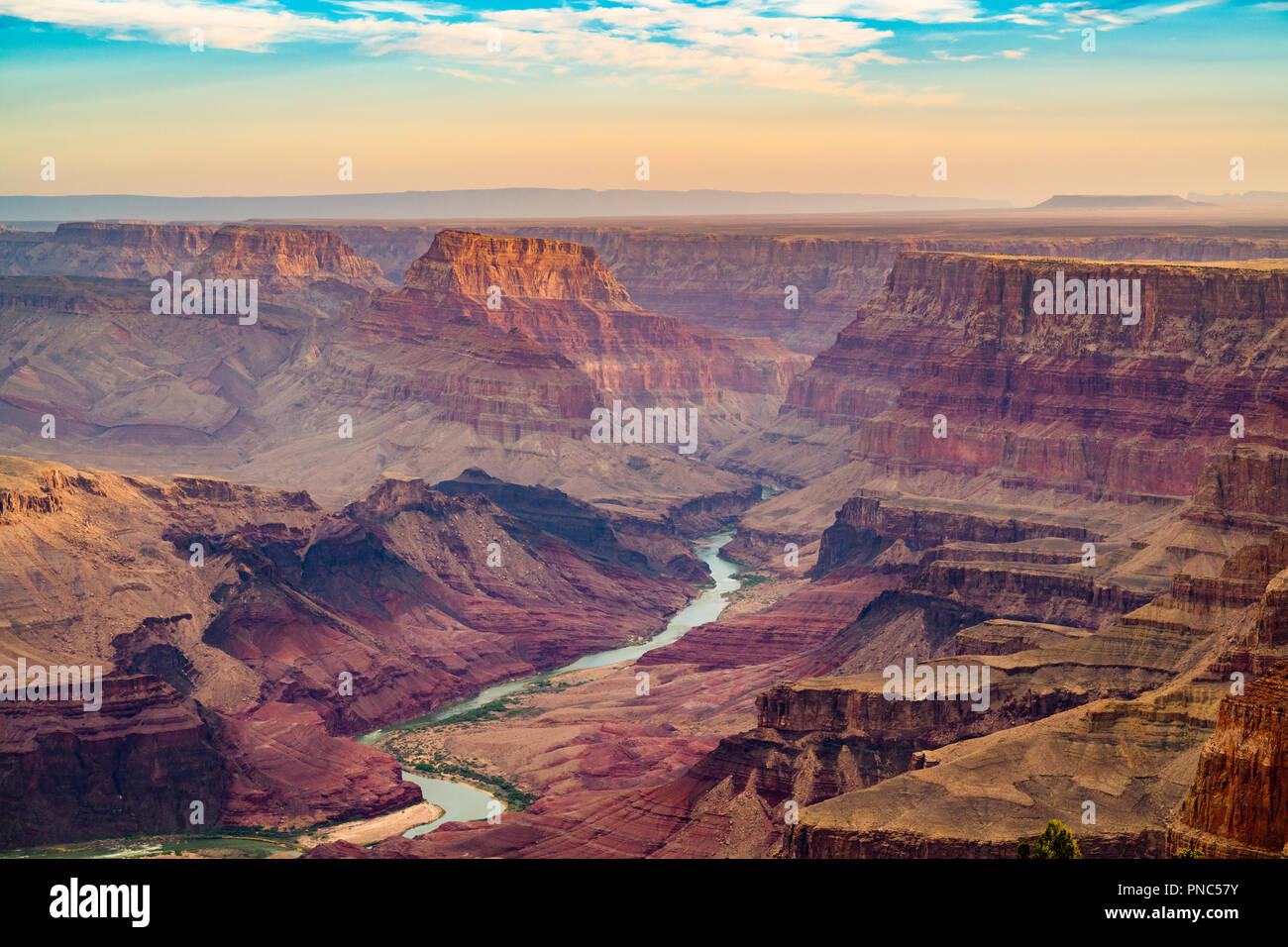 Grand Canyon, Arizona, USA at dawn from the south rim. Stock Photo