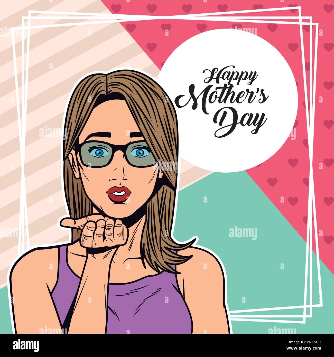 woman girl art pop comic retro female pretty Stock Vector Image & Art ...