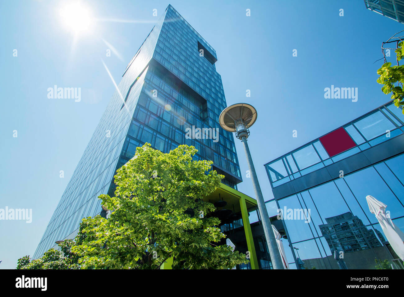 Zagreb, Croatia, modern business tower in Vukovarska street in Zagreb, Croatia, headquarter of Zagreb stock exchange Stock Photo