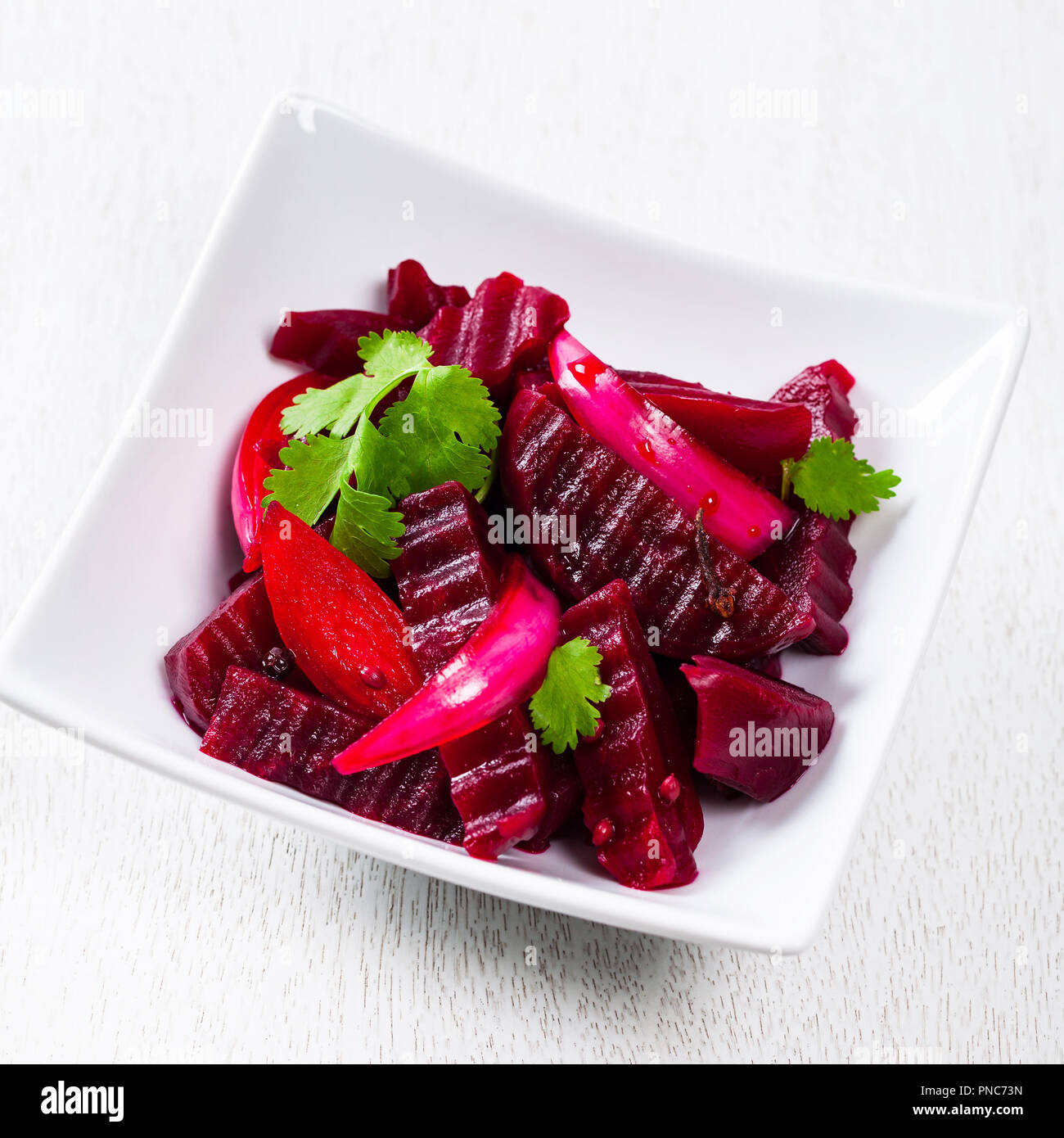 Pickled Marinated Beet Salad Stock Photo Alamy