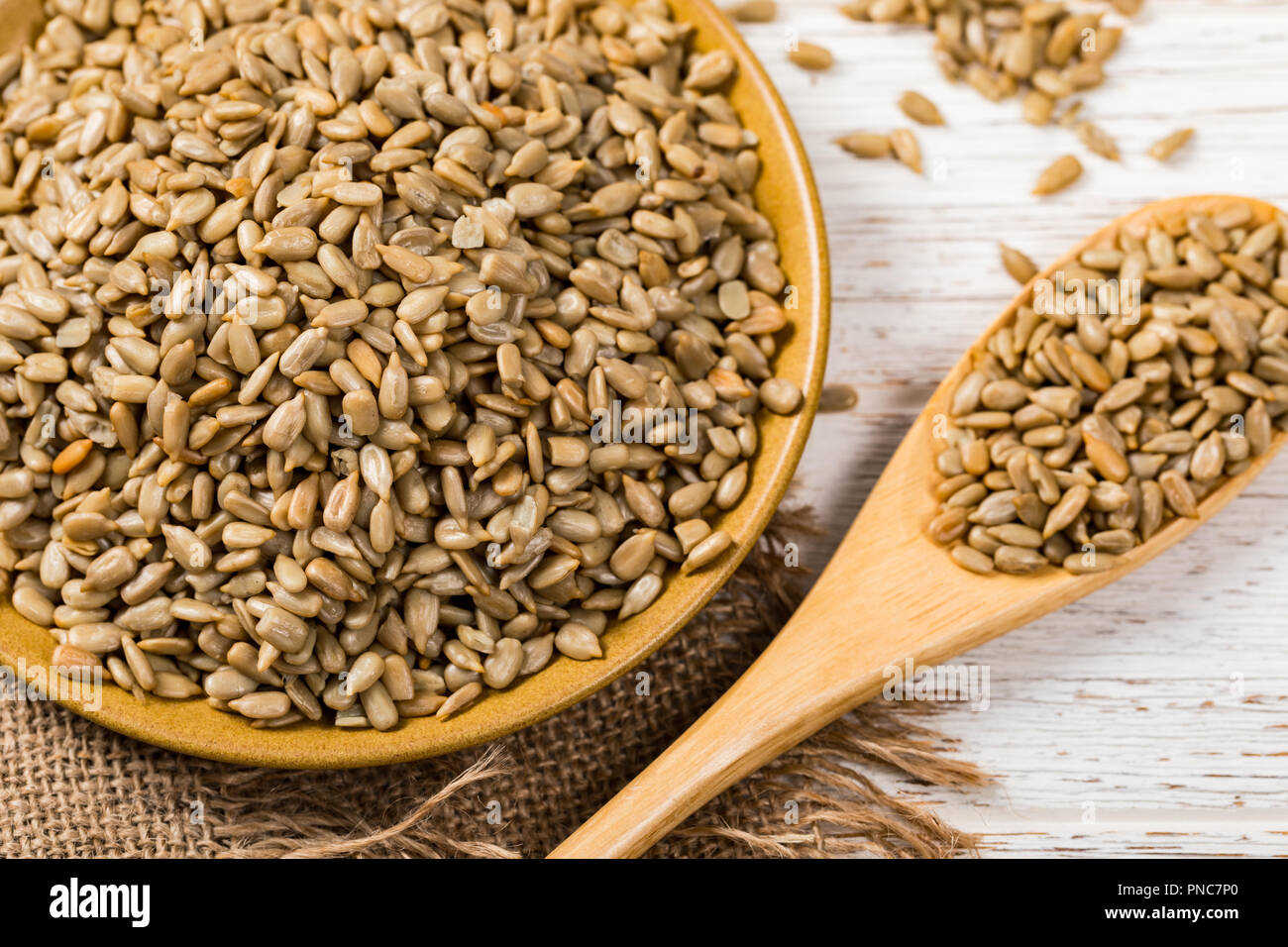 Roasted Sunflower Kernels Background Stock Photo Alamy