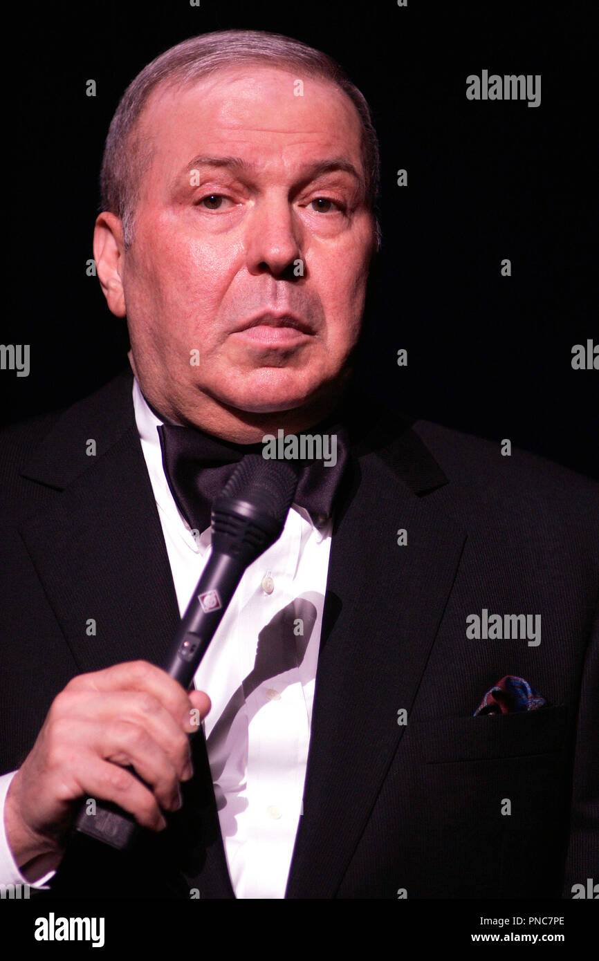 Frank Sinatra Jr. performs in concert at the BankAtlantic Center in Sunrise, Florida on May 6, 2006. Stock Photo