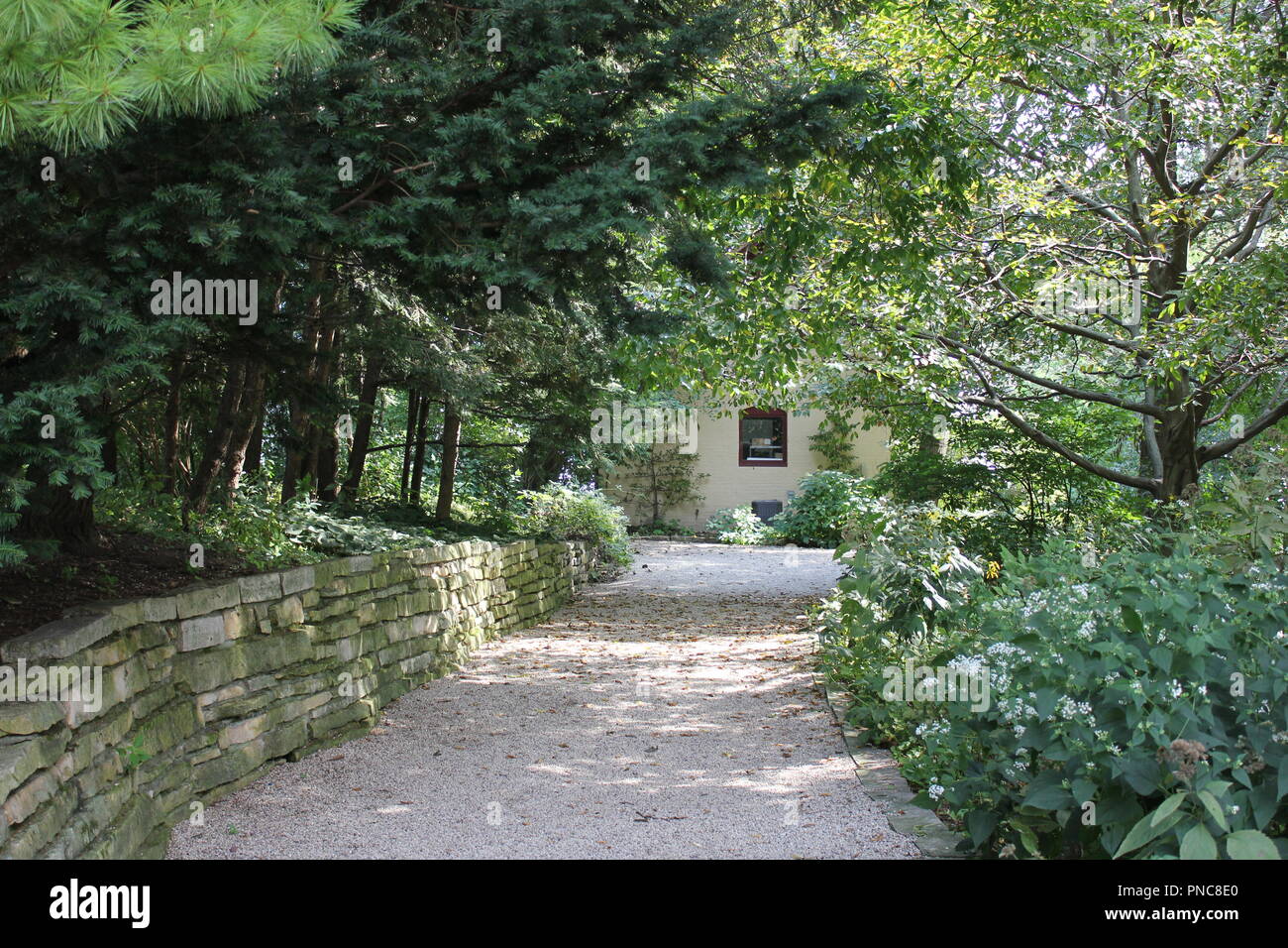 Grosse Pointe Lighthouse and Evanston Historical Society buildings located on Lake Michigan