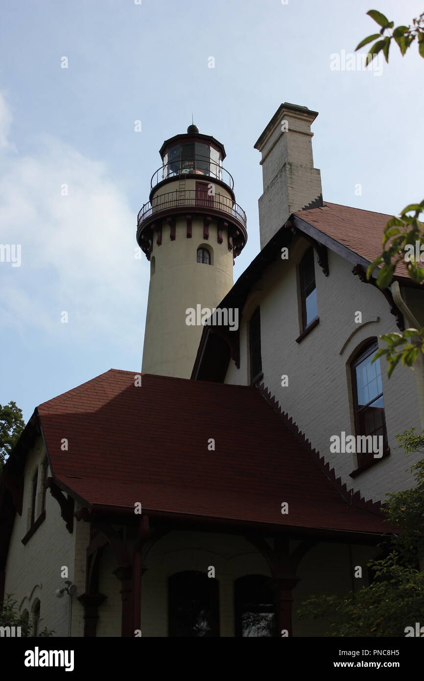 Grosse Pointe Lighthouse and Evanston Historical Society buildings