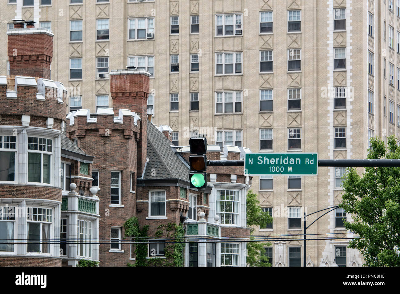 Architecture in the neighborhood community of Edgewater, Chicago, IL