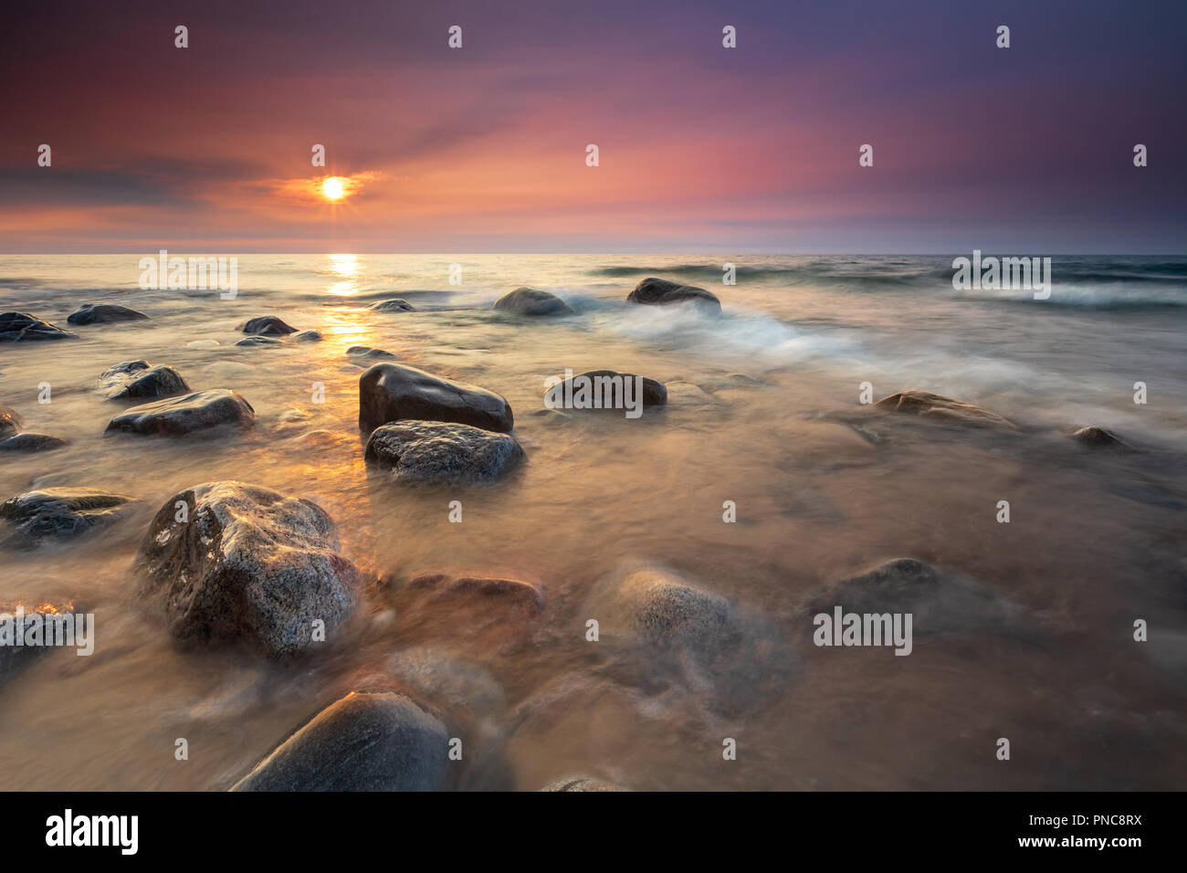 Gentle waves flow over hi-res stock photography and images - Alamy