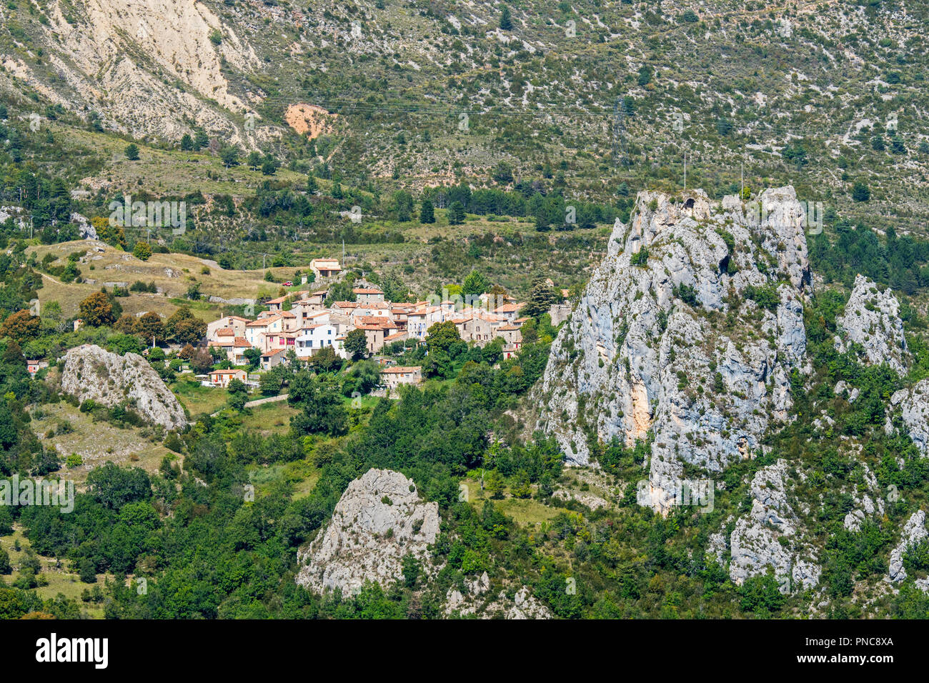 Village rougon verdon verdon regional hires stock photography and