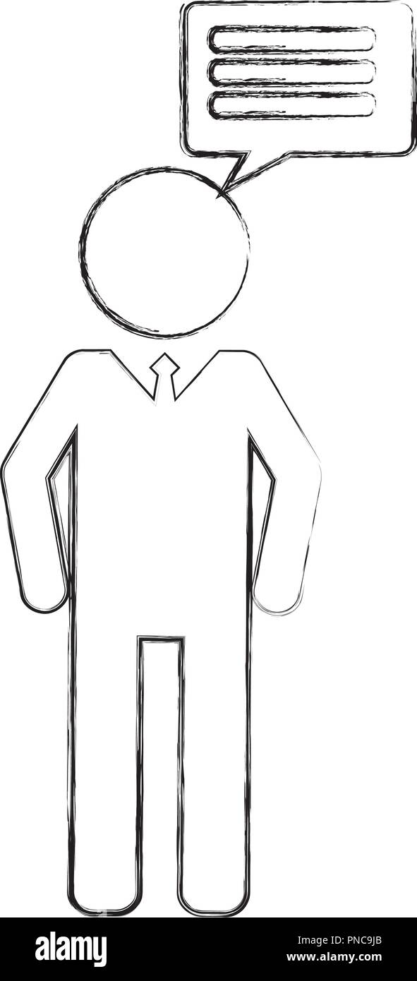 business man speech bubble communication Stock Vector Image & Art - Alamy
