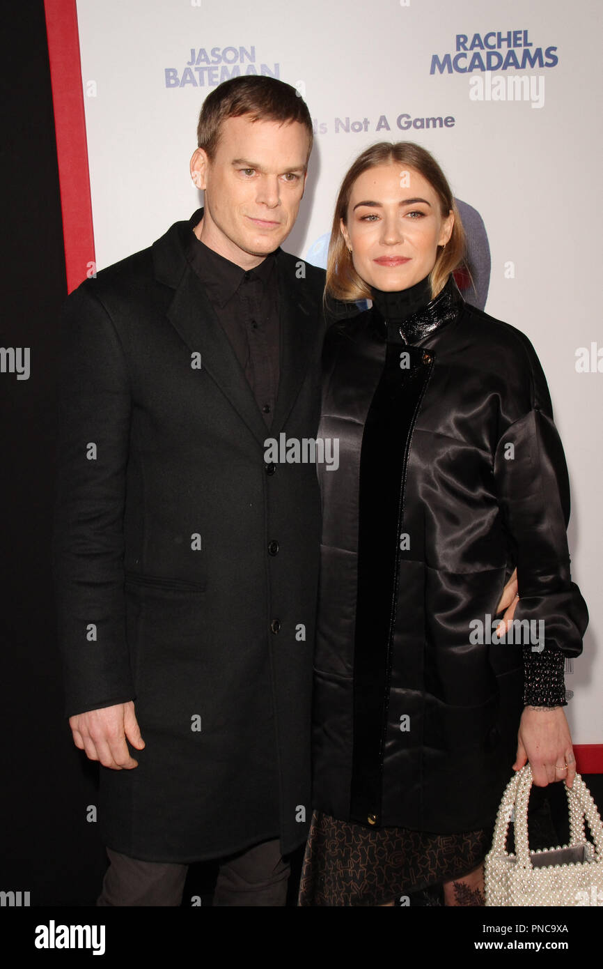 Michael C. Hall and Morgan Macgregor at the Premiere of Warner Bros' 'Game Night' held at the TCL Chinese Theatre in Hollywood, CA, February 21, 2018. Photo by Joseph Martinez / PictureLux Stock Photo