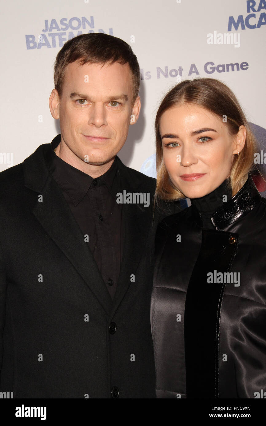 Michael C. Hall and Morgan Macgregor at the Premiere of Warner Bros' 'Game Night' held at the TCL Chinese Theatre in Hollywood, CA, February 21, 2018. Photo by Joseph Martinez / PictureLux Stock Photo