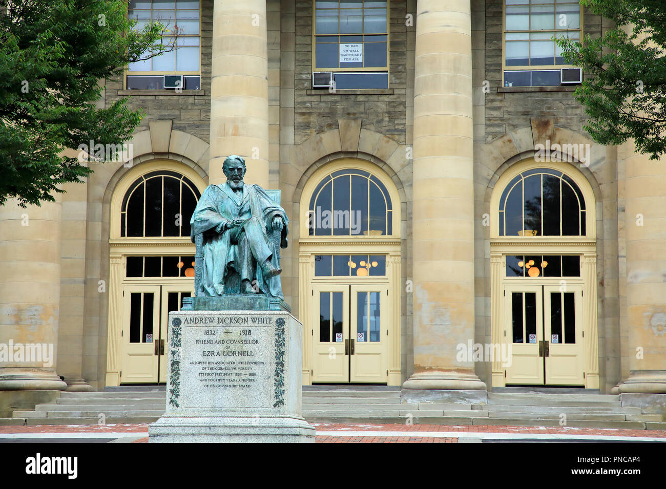 Andrew dickson white statue at cornell university hires stock