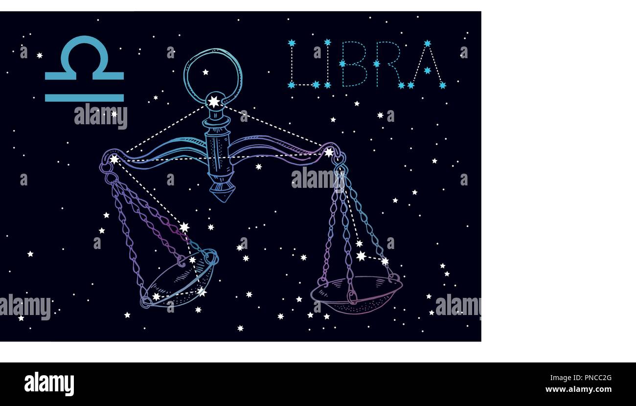 Libra zodiac hi-res stock photography and images - Alamy