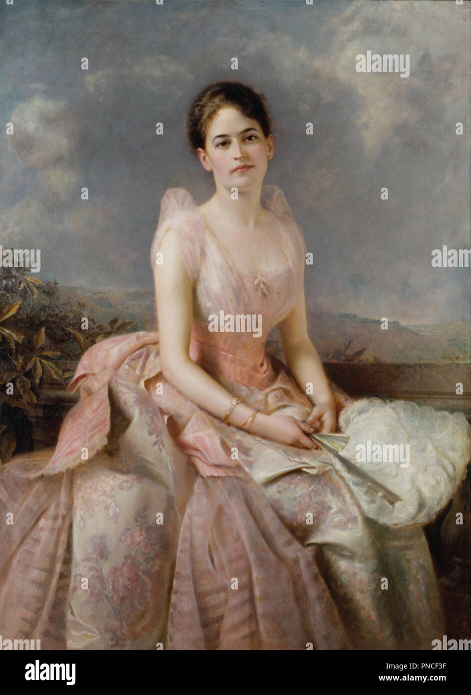 Juliette Gordon Low. Date/Period: 1887. Painting. Oil on canvas. Height: 1,334 mm (52.51 in); Width: 965 mm (37.99 in). Author: EDWARD HUGHES. Stock Photo