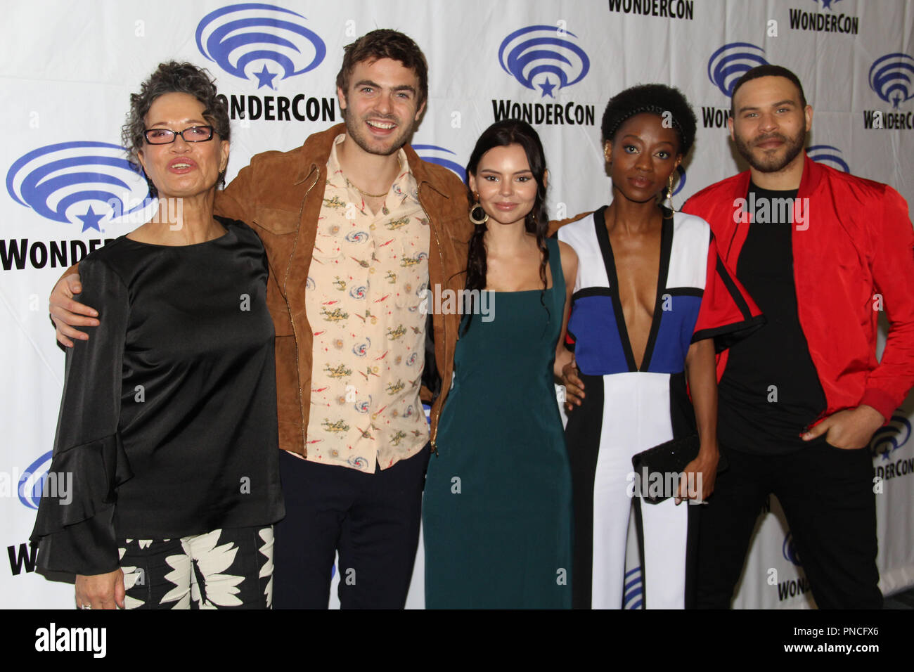 Rena Owen, Alex Roe, Eline Powell, Sibongile Mlambo and Ian Verdun