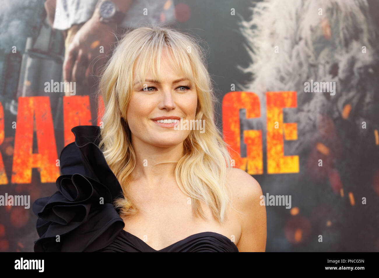 Malin Akerman at the Premiere of Warner Bros' 'Rampage' held at the Microsoft Theater in Los Angeles, CA, April 4, 2018. Photo by Joseph Martinez / PictureLux Stock Photo