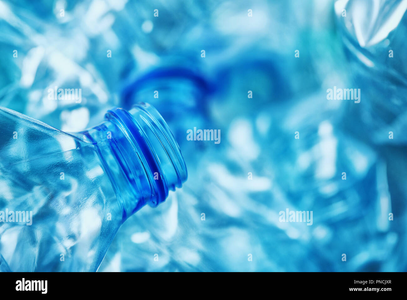 Crushed plastic bottles heap ready for recycling Stock Photo Alamy