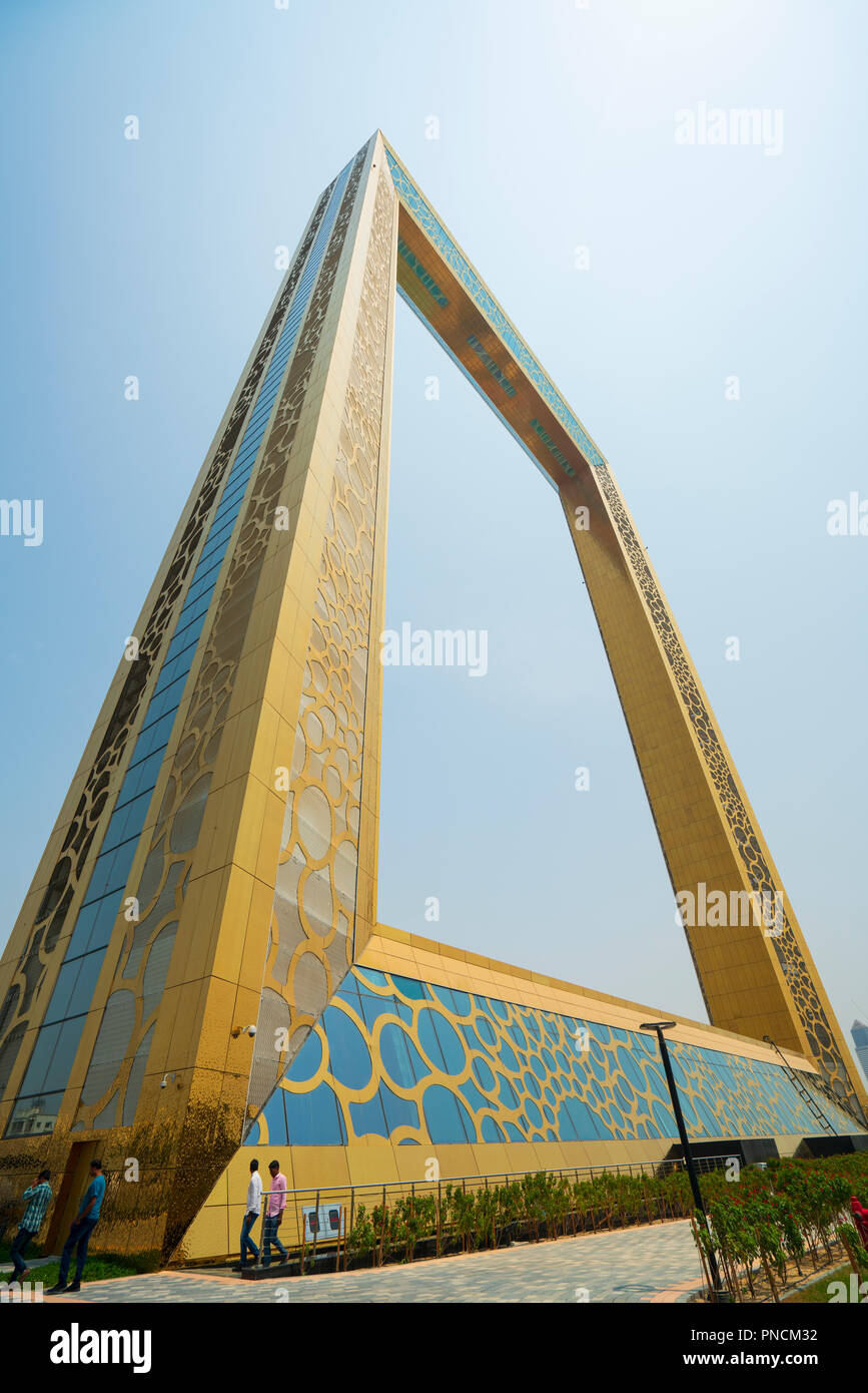 The Dubai Frame , a new tourist attraction with elevated viewing