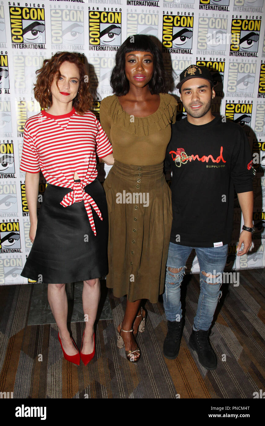 Fiona Dourif, Amanda Warren and Gabriel Chavarria promoting the new
