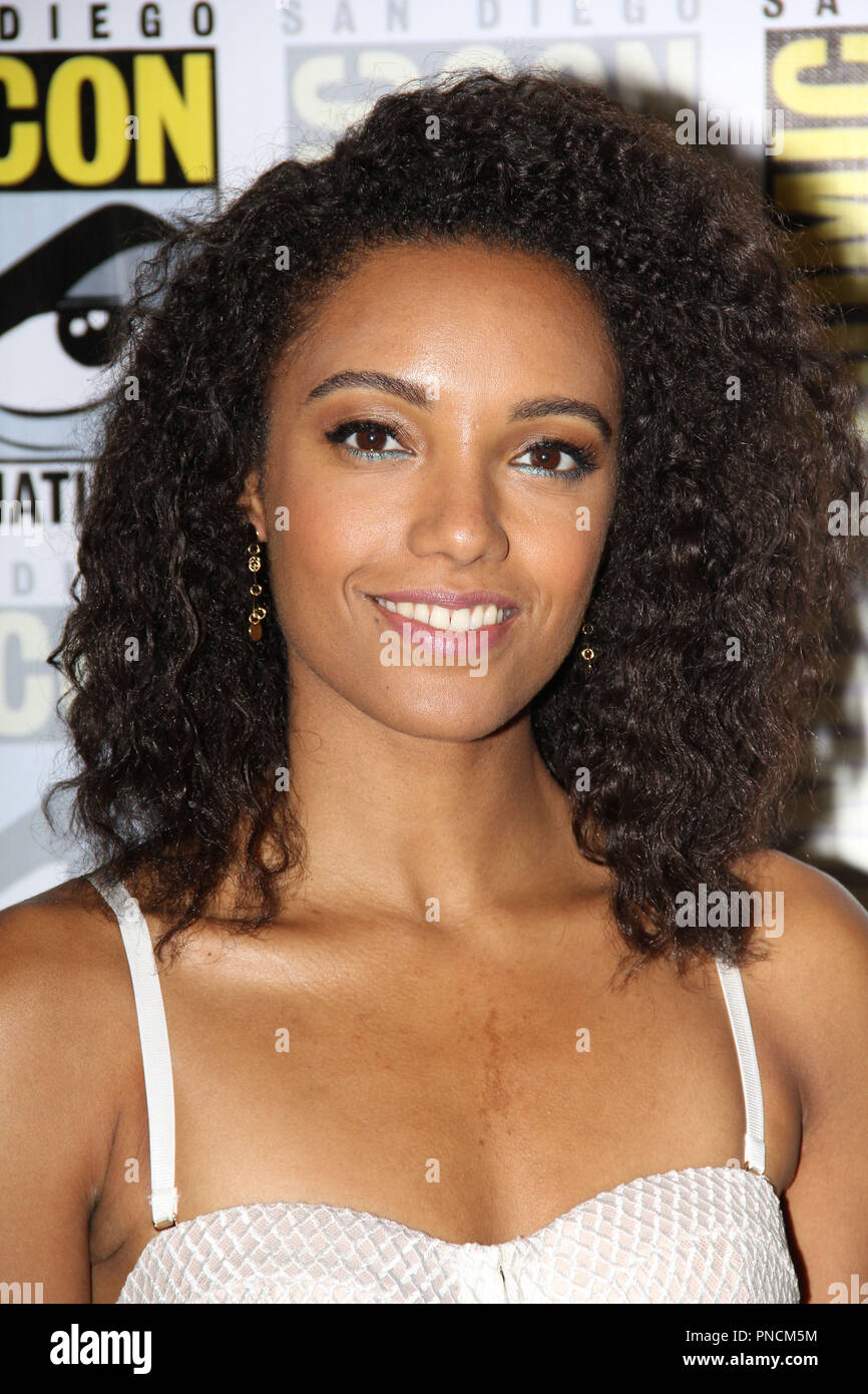 Maisie Richardson-Sellers promoting the new season of "DC's Legends of