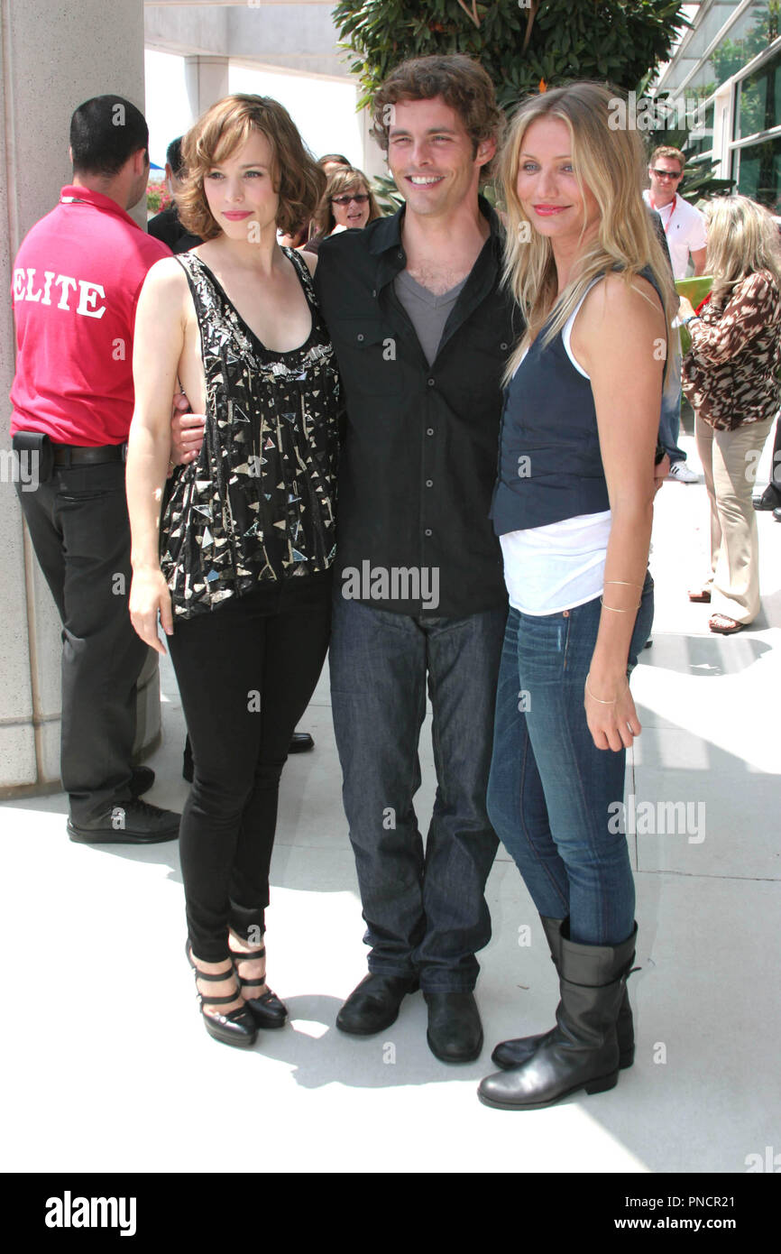 Rachel McAdams, James Marsden and Cameron Diaz at the 2009 San Diego