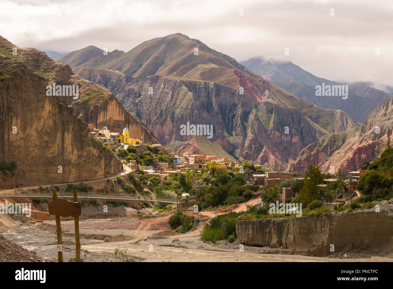 Entrance to the ancient town of Iruya, province of Salta, Argentina Stock Photo
