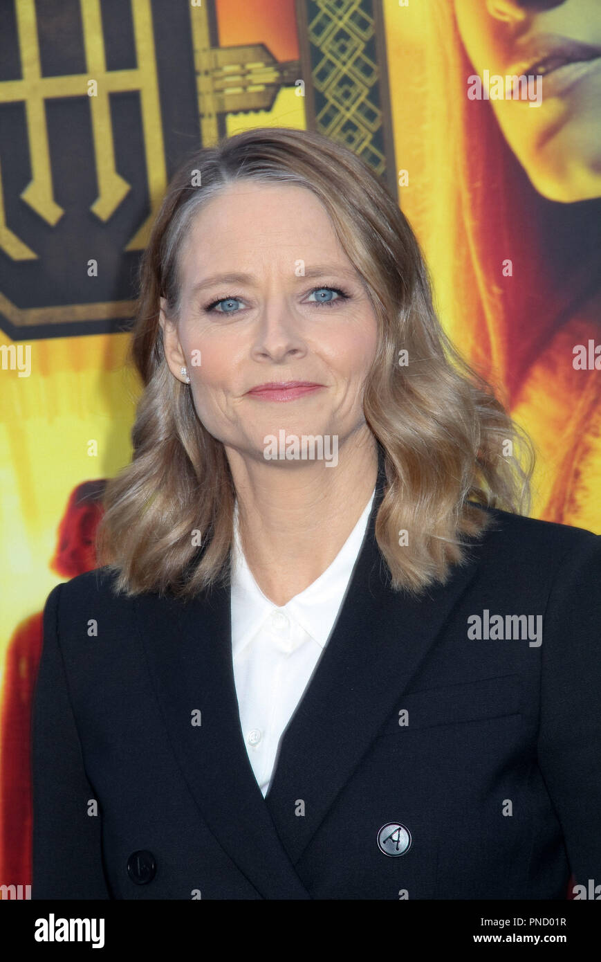 Jodie Foster  05/19/2018 The Los Angeles premiere of 'Hotel Artemis' held at the Regency Bruin Theatre in Los Angeles, CA Photo by Izumi Hasegawa / HNW / PictureLux Stock Photo