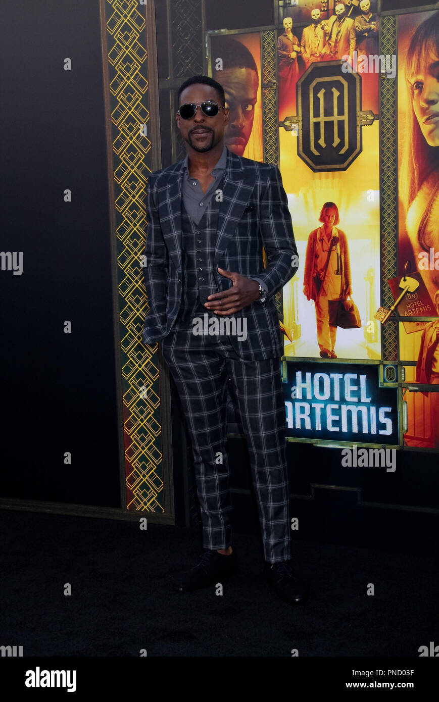 Sterling K. Brown  05/19/2018 The Los Angeles premiere of 'Hotel Artemis' held at the Regency Bruin Theatre in Los Angeles, CA Photo by Izumi Hasegawa / HNW / PictureLux Stock Photo