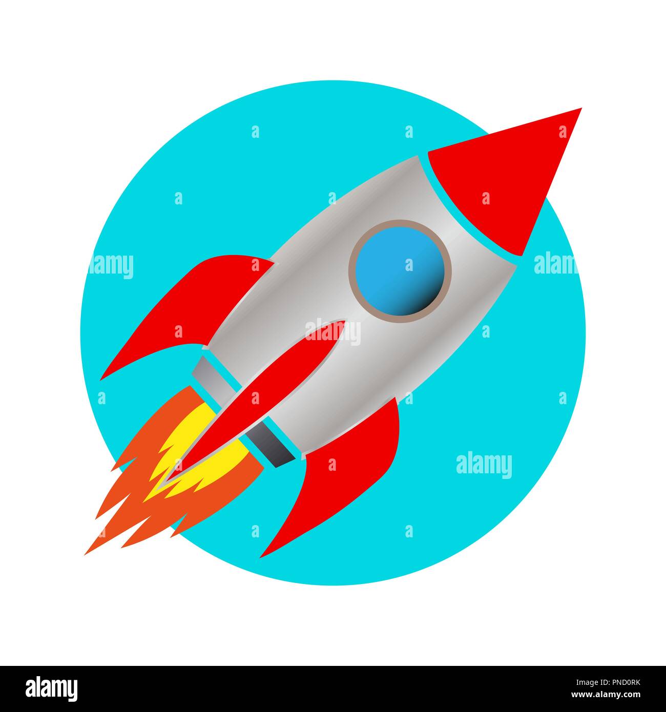 space rocket icon Stock Vector