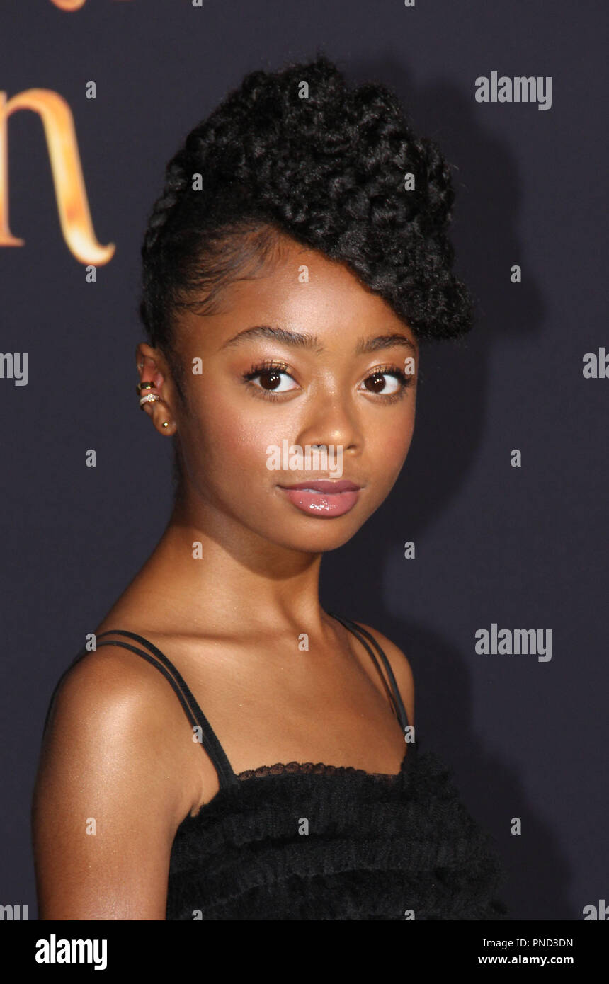 Skai Jackson at Disney's World Premiere of "Christopher Robin". Held at