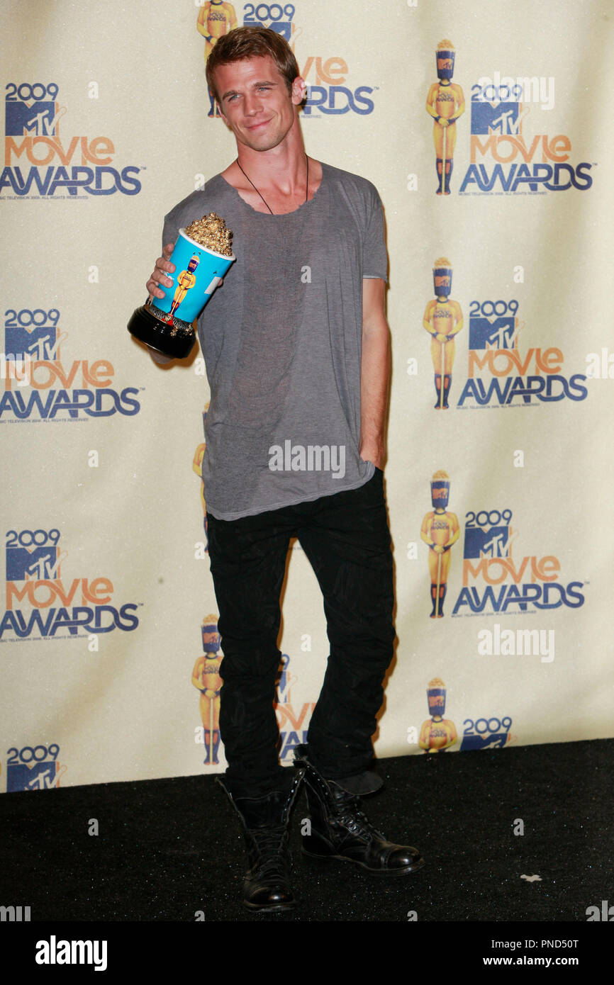 Cam Gigandet, winner of Best Fight Category, in the press room at the 2009 MTV Movie Awards held at the Gibson Amphitheatre in Univesal City, CA on Sunday, May 31, 2009. Photo by Edwin Blanco/ PRPP /PictureLux File Reference # Cam Gigandet PR 05312009 04PRPP  For Editorial Use Only -  All Rights Reserved Stock Photo