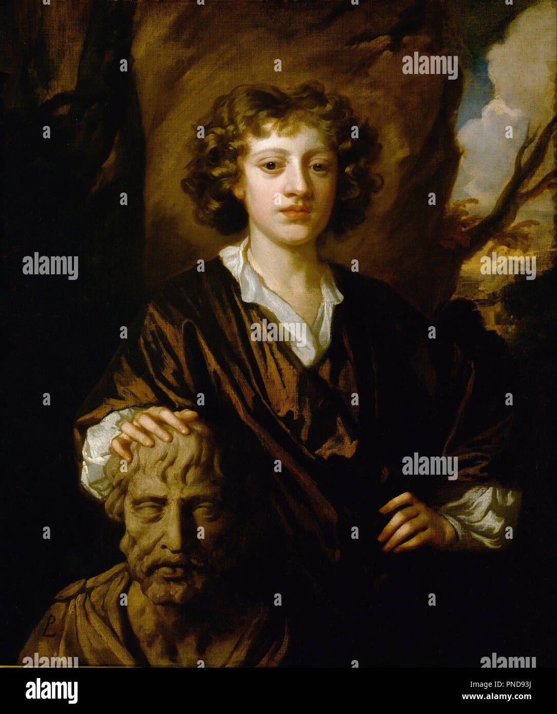 Bartholomew Beale. Date/Period: Ca. 1670. Painting. Oil on canvas Oil. Height: 915 mm (36.02 in); Width: 762 mm (30 in). Author: LELY, PETER. Peter Lely. Stock Photo