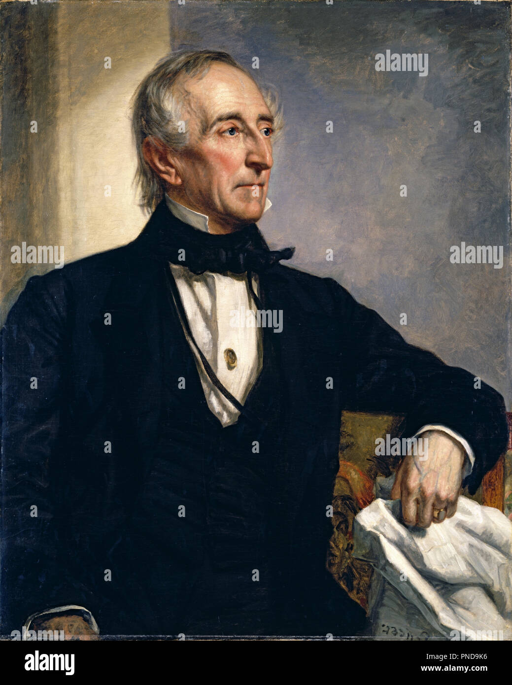 john-tyler-date-period-1859-painting-oil-on-canvas-height-927-mm-36-49-in-width-746-mm-29-37-in-author-george-peter-alexander-healy-healy-george-peter-alexander-artist-unknown-stock-photo-alamy