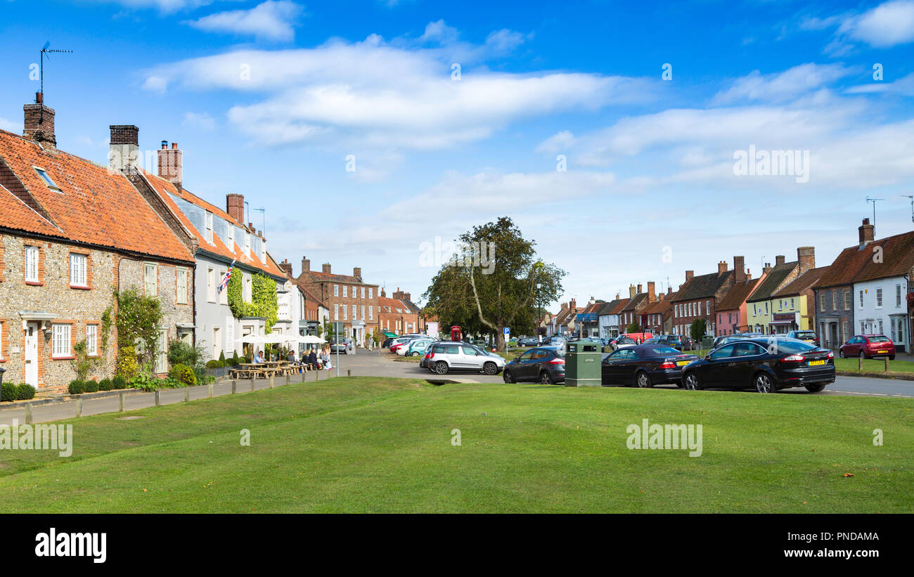 View of Burnham Market Stock Photo Alamy