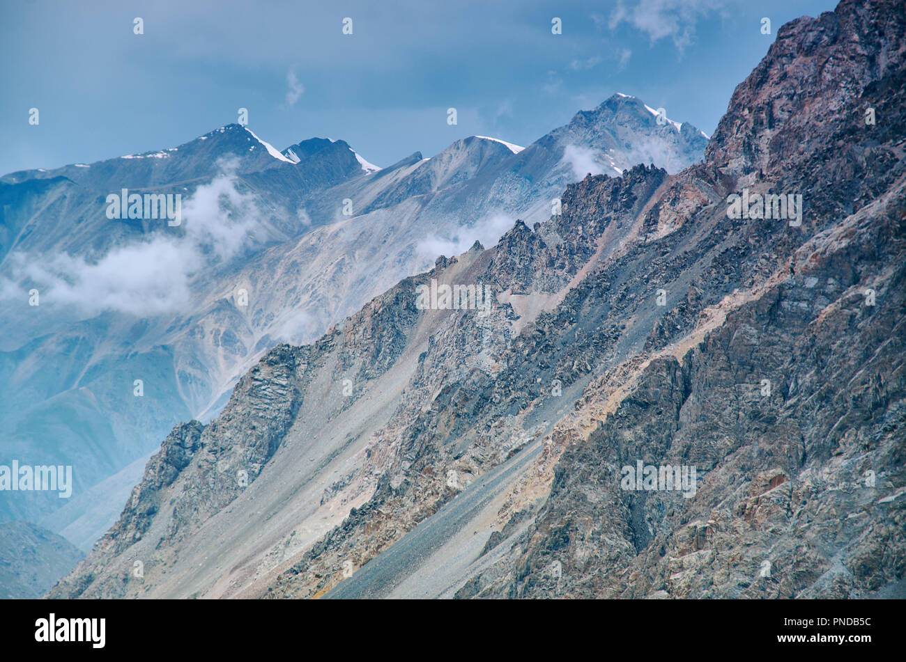 Barskoon Gorge, Beautiful view of the mountains, Kyrgyzstan, Central Asia Stock Photo