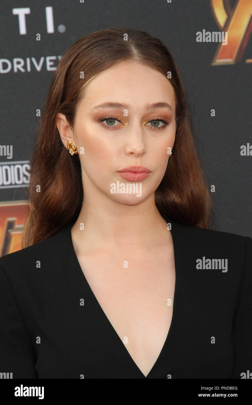 Alycia Debnam Carey at the World Premiere of Marvel Studios' "Avengers