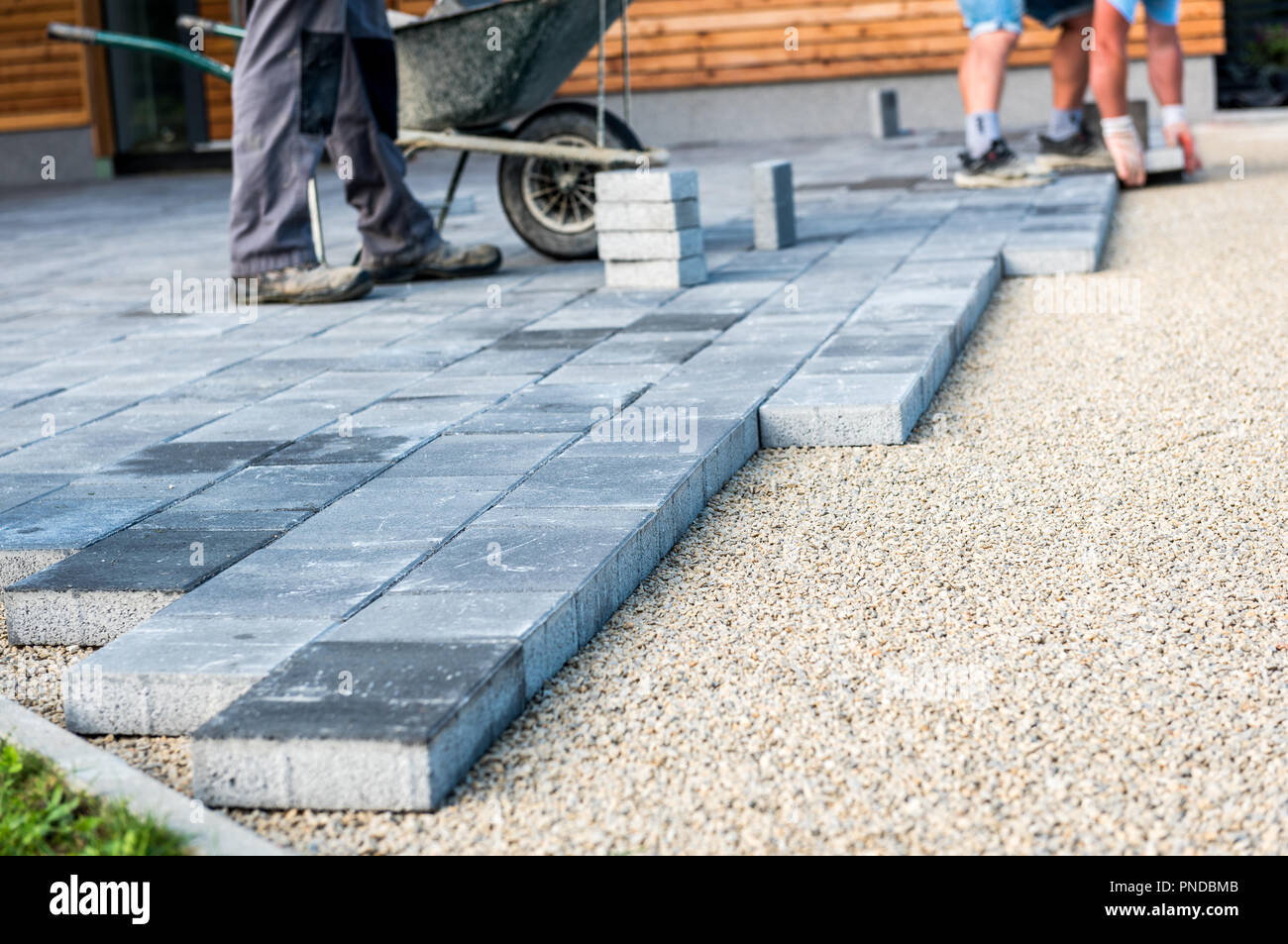 laying slabs on concrete