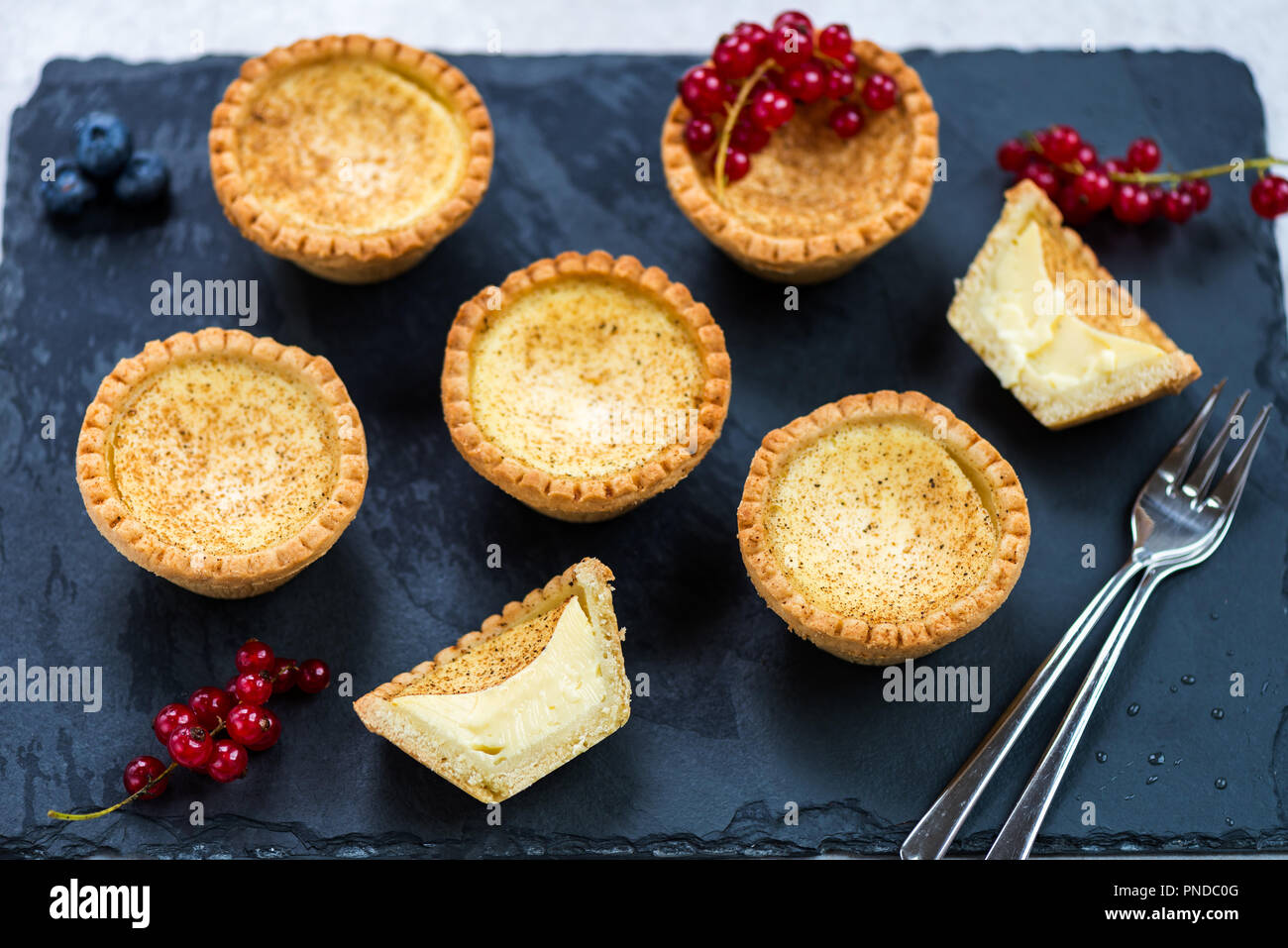 Free range Egg Custard Tart, traditional English, Portuguese, Chinese
