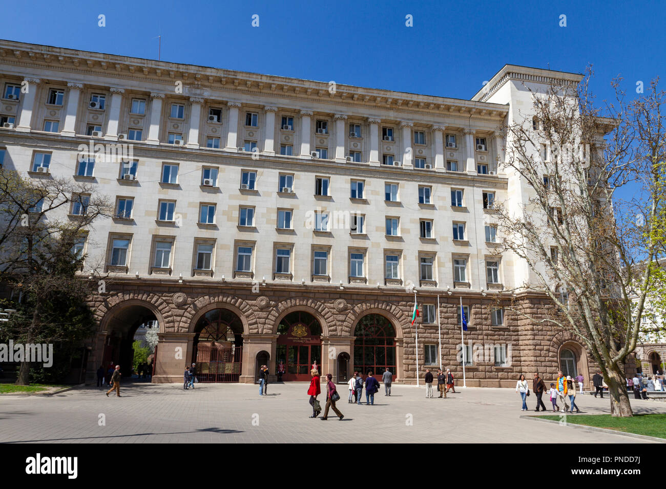 The Presidency building, home to the President of Republic of Bulgaria, Sofia, Bulgaria. Stock Photo