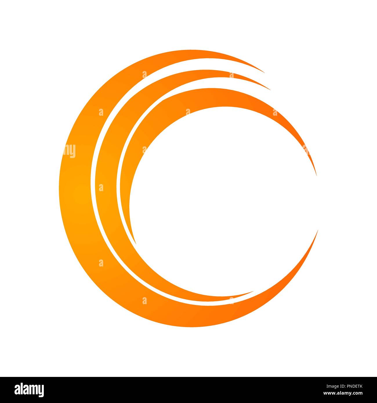 Isolated abstract decorative logo set, design element template on white background Stock Vector